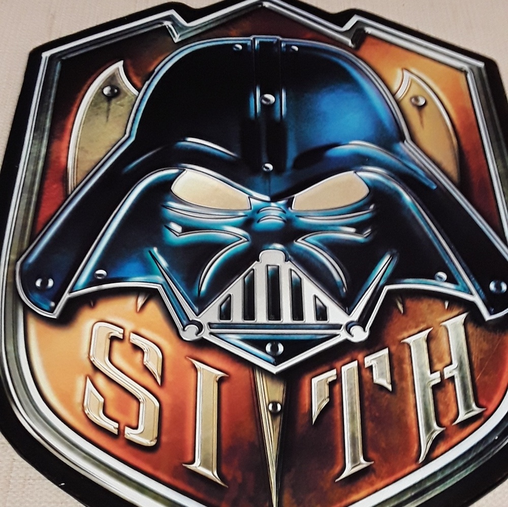 Darth Vader Sith tin Wall Sign Star Wars Home